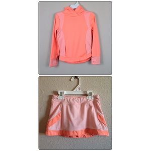 C9 by Champion Neon Stripe Hoodie Skort Set